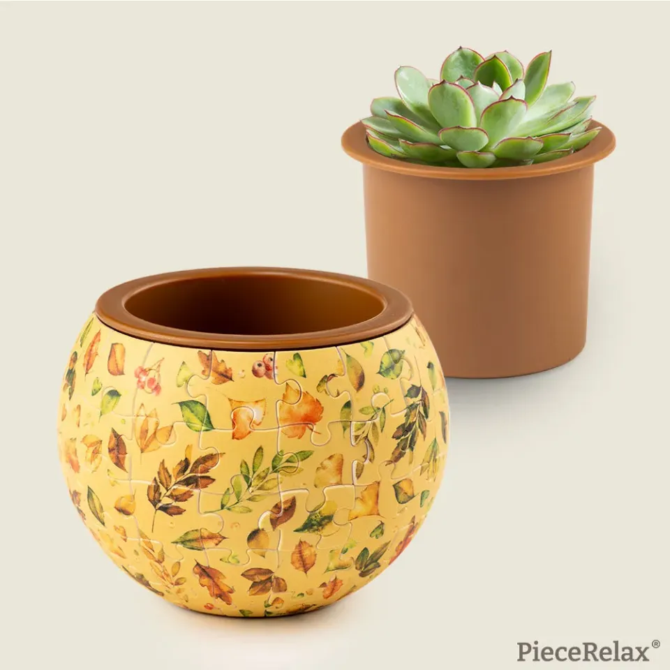 PieceRelax Puzzle Planter Elegant Green K1105 ghiveci puzzle plante
