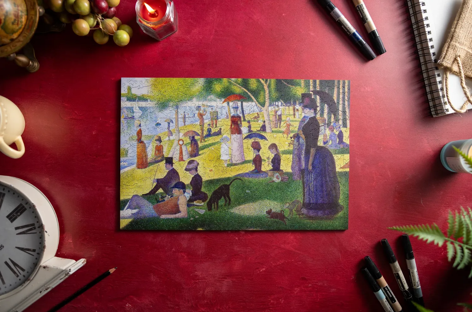 Mosaic Puzzles Sunday on La Grande puzzle lemn 50 piese impresionism