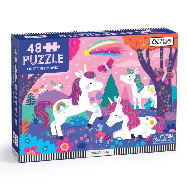 Mudpuppy Unicorn Magic Puzzle 48 piese 38x28 cm 3+ ani
