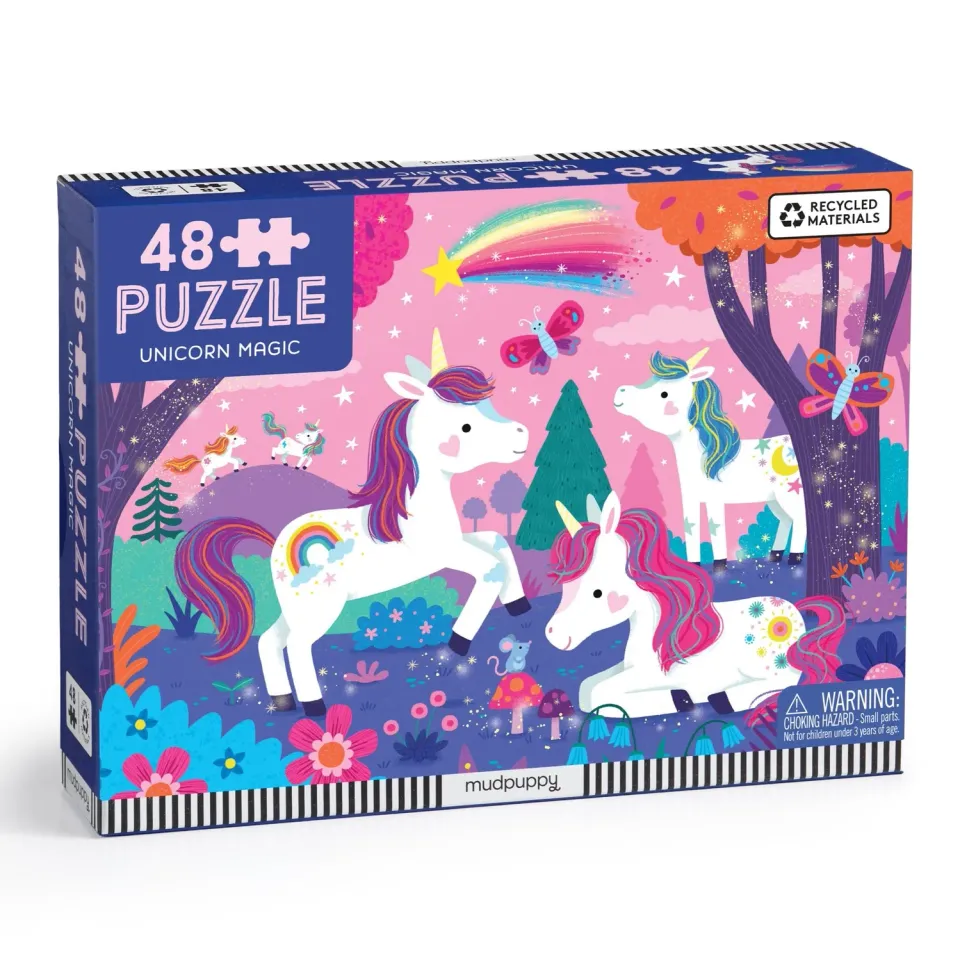 Mudpuppy Unicorn Magic Puzzle 48 piese 38x28 cm 3+ ani