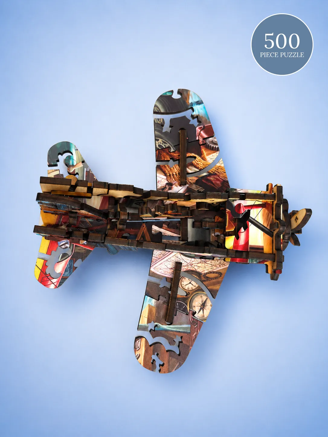 Mosaic Puzzles Ready for Takeoff puzzle lemn 3D 500 piese avion