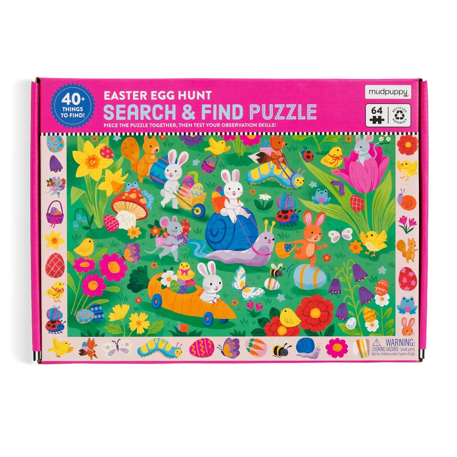 Mudpuppy Easter Egg Hunt puzzle 64 piese de Paste
