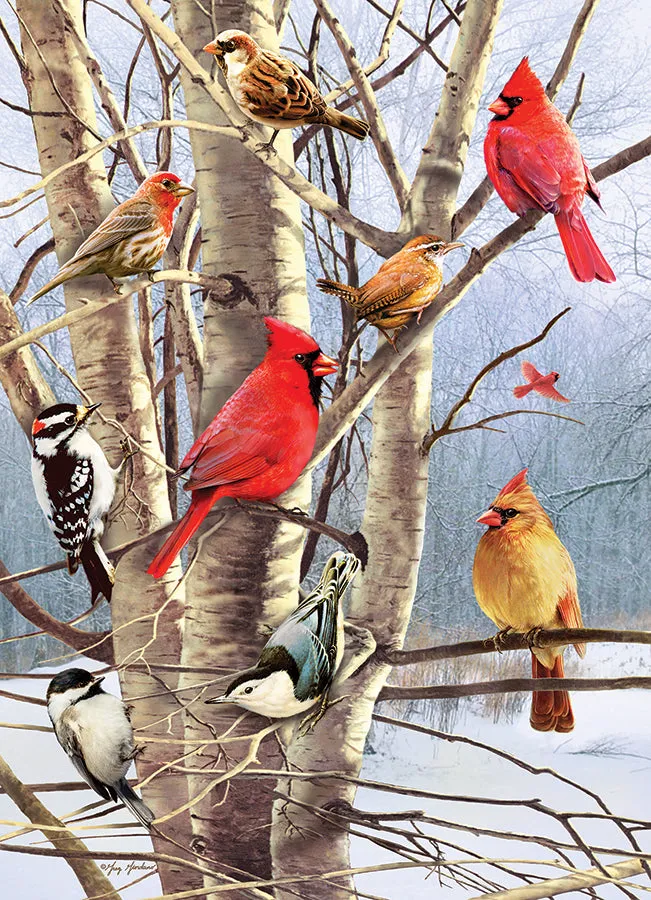 Cobble Hill Winter Birds puzzle 1000 piese iarna