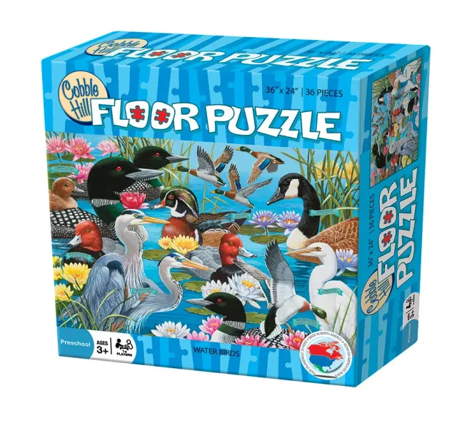 Cobble Hill Water Birds puzzle podea 36 piese păsări