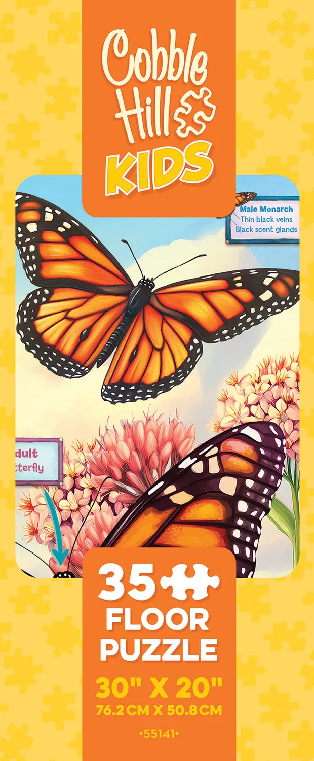Cobble Hill Life Cycle of a Monarch puzzle podea 35 piese