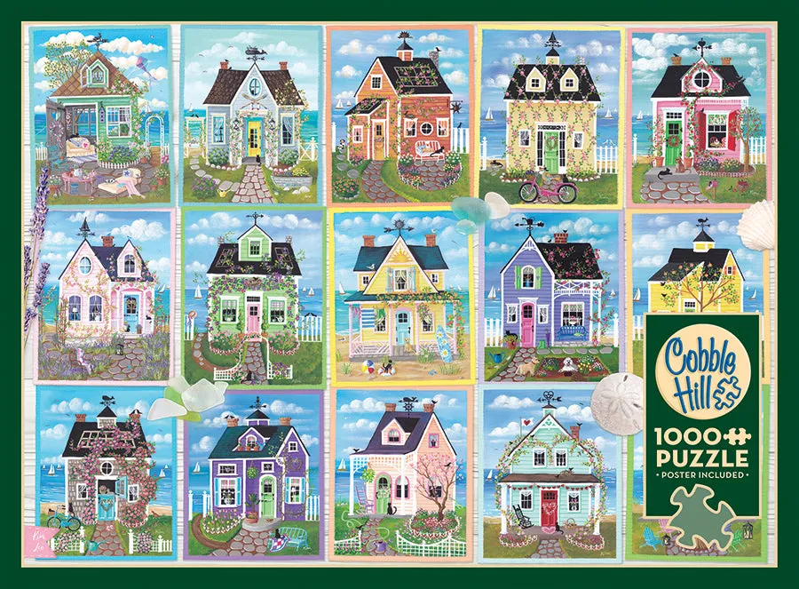 Cobble Hill Seaside Cottages puzzle 1000 piese