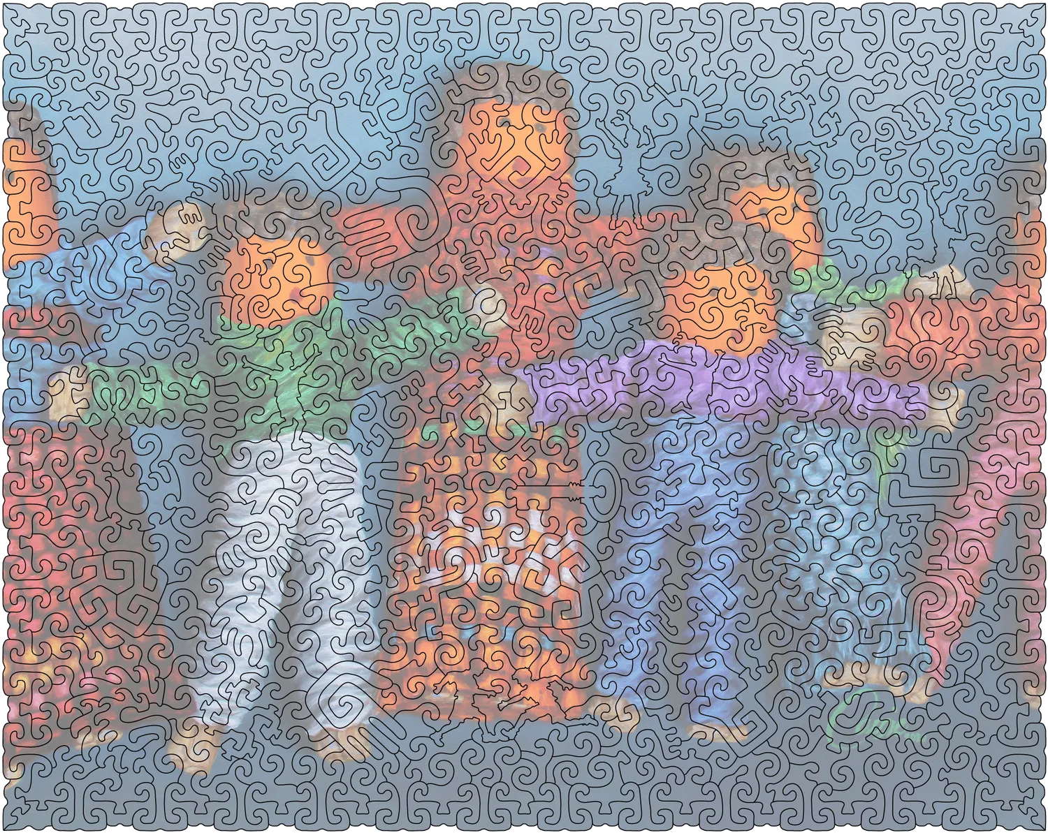 Hidden Piece Puzzles Worry puzzle 504 piese 43x34 cm
