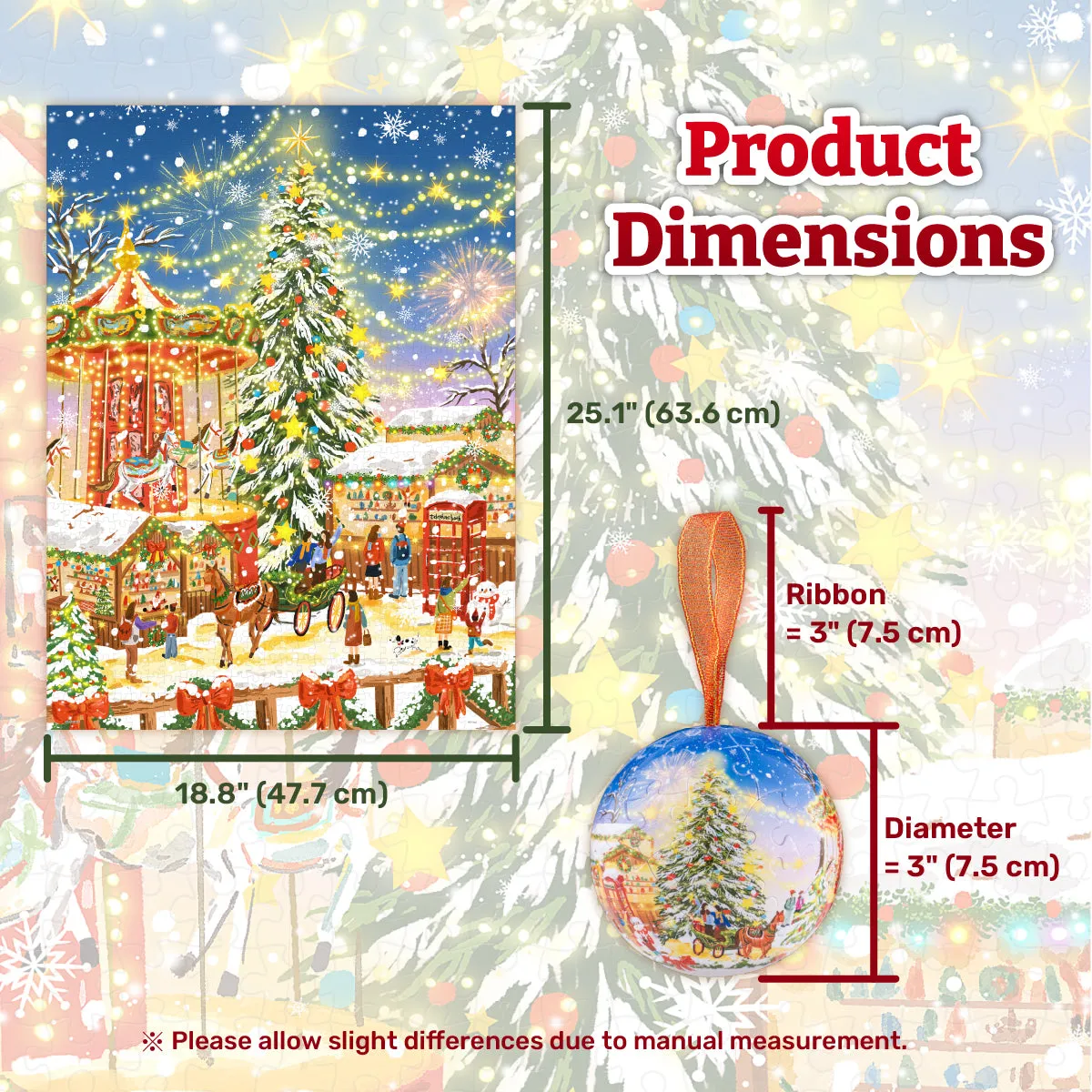 PieceRelax PieceClicks U1215 puzzle 1008 piese set Crăciun