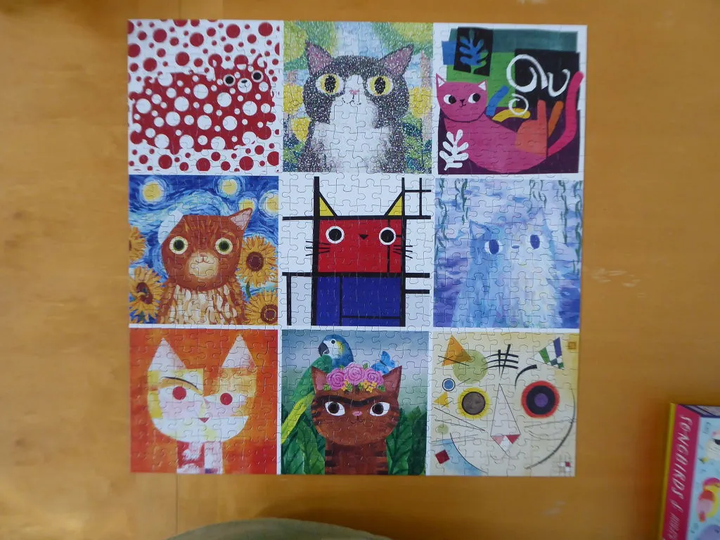Mudpuppy Artsy Cats puzzle 500 piese pisici