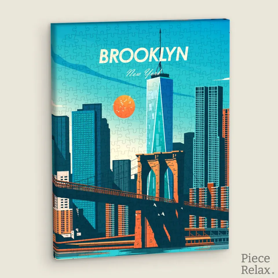 PieceRelax HN1402 puzzle tablou Brooklyn New York 30x23 cm