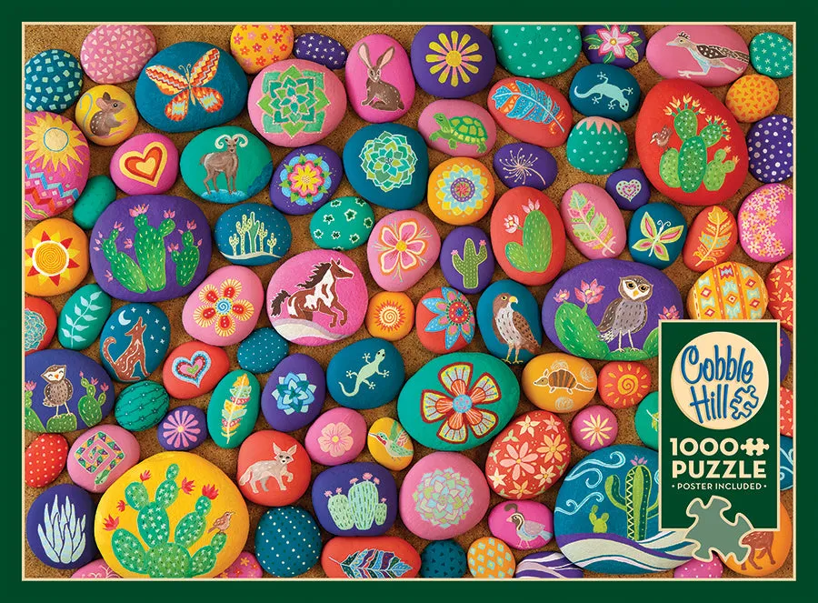 Cobble Hill Southwest Stones puzzle 1000 piese cu animale