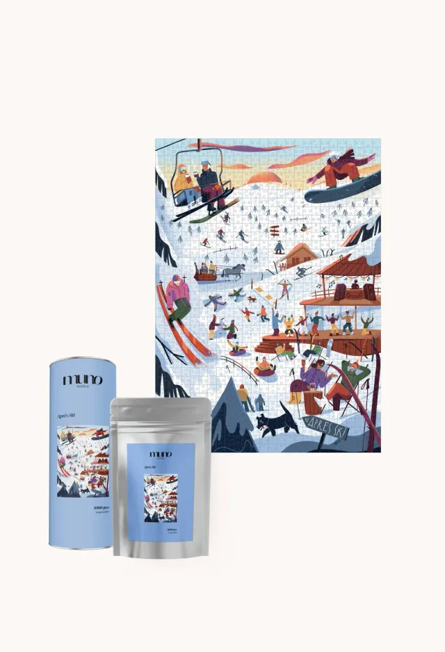 Muno Puzzle Apres Ski puzzle 1000 piese iarnă schi