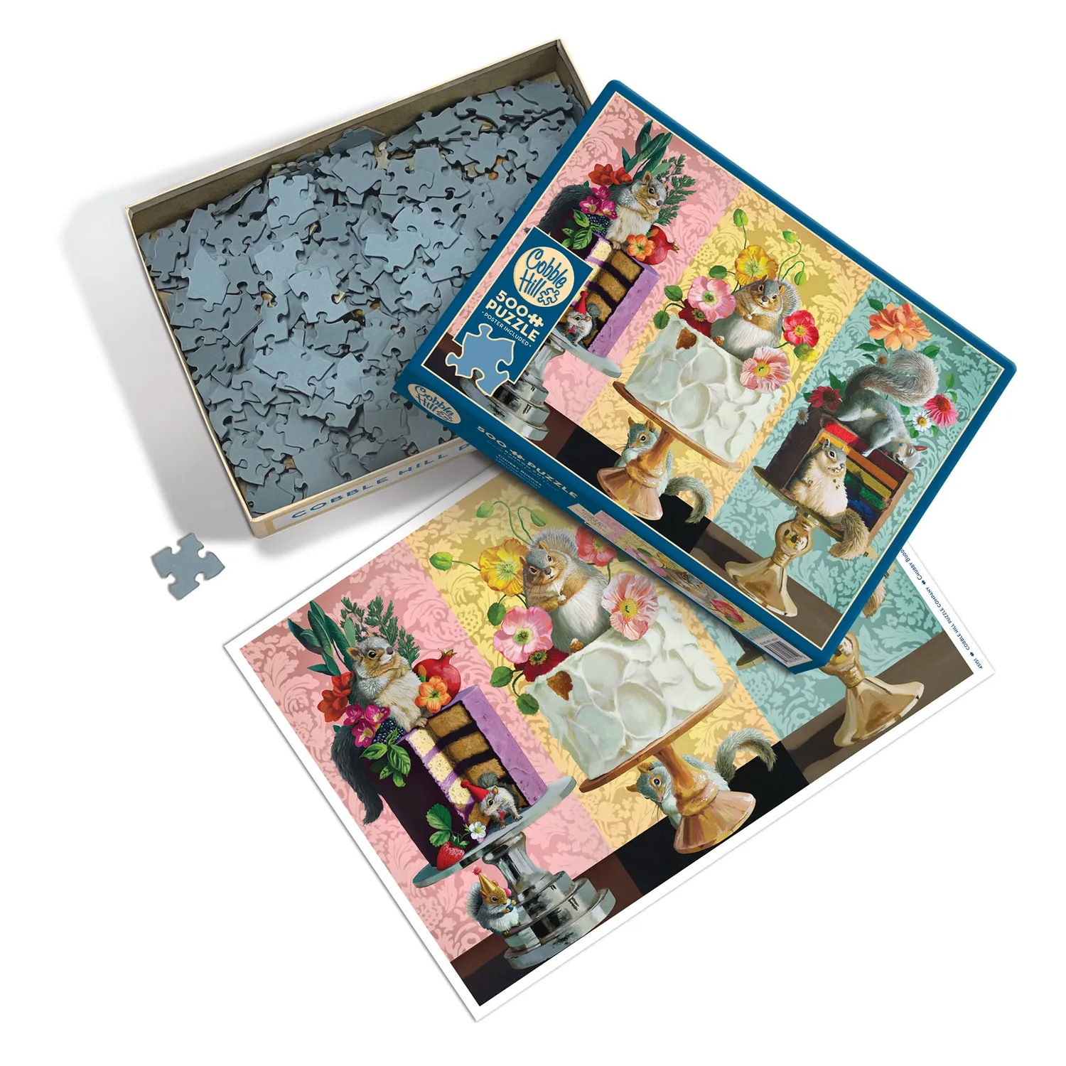 Cobble Hill Chubby Buddies puzzle 500 piese veverite