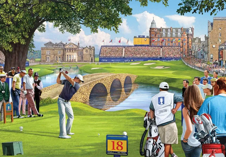 Mosaic Puzzles The Final Hole puzzle lemn 1000 piese golf