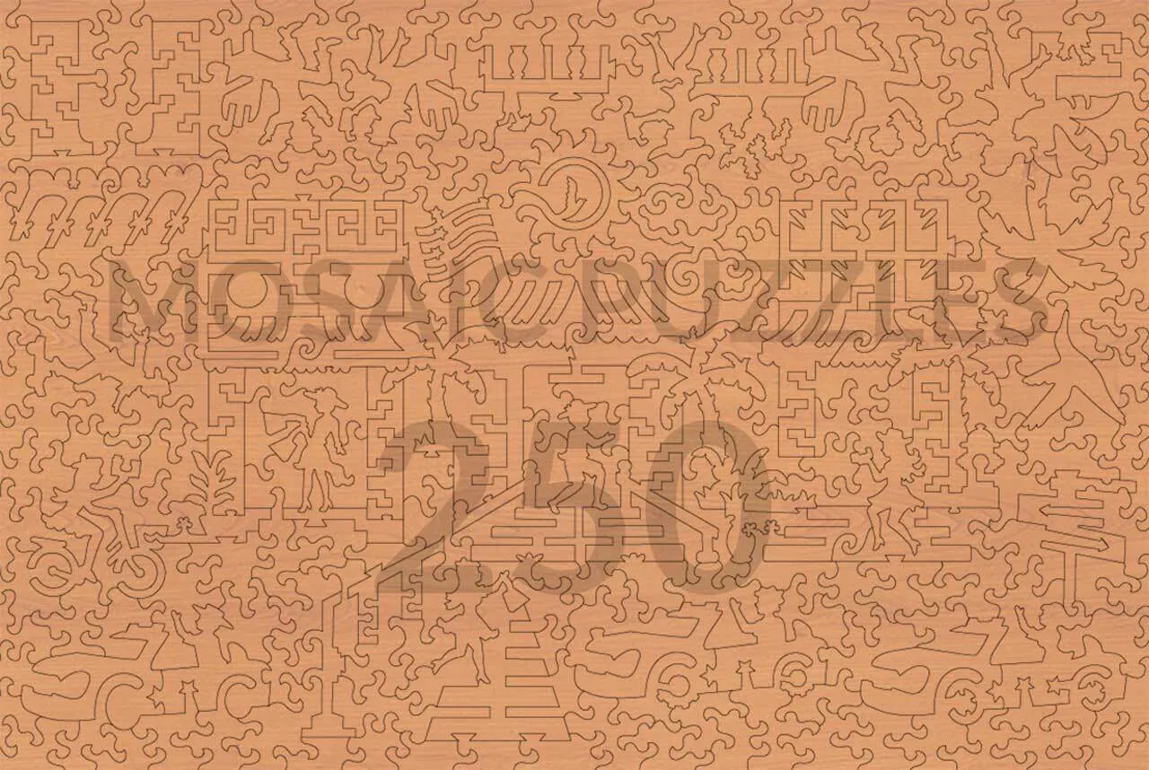 Mosaic Puzzles Cruising Through Ocean Drive puzzle lemn 100 piese