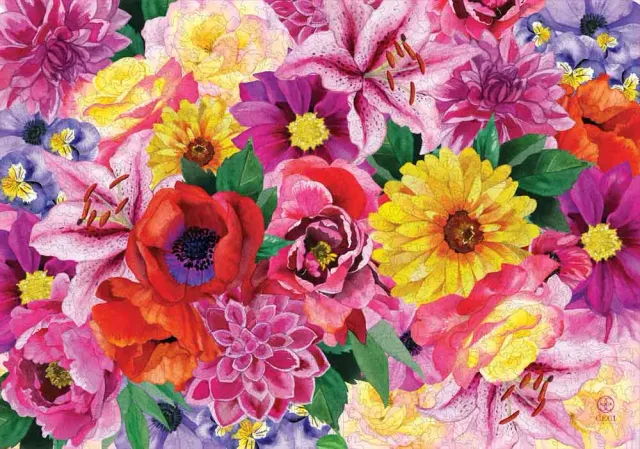 Mosaic Puzzles LuWanna Bouquet puzzle lemn 500 piese floral