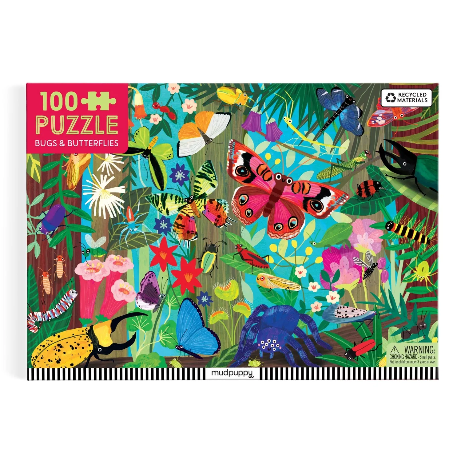 Mudpuppy Bugs & Butterflies puzzle 100 piese 59x41 cm