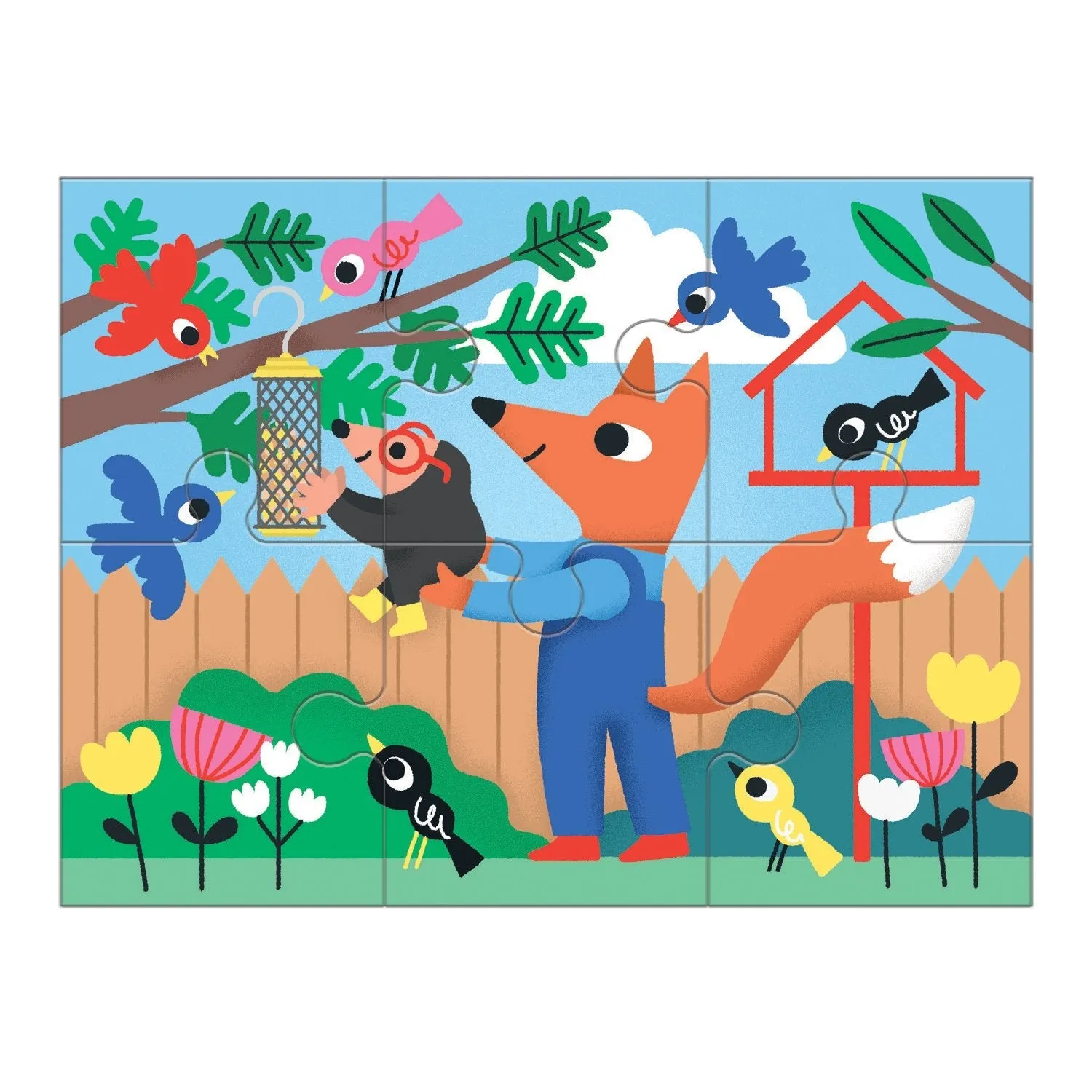 Mudpuppy Kindness puzzle progresiv 4 în 1, 12 piese