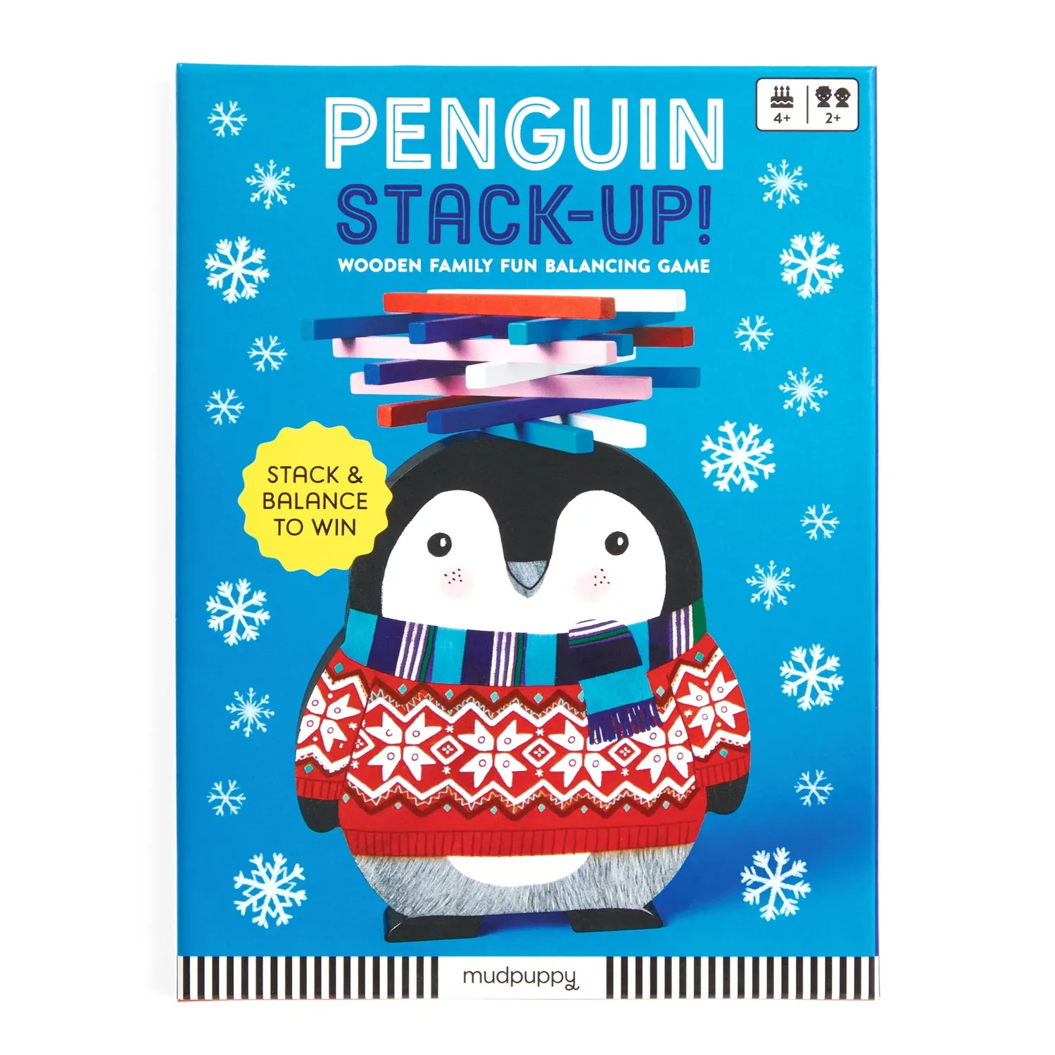 Mudpuppy Penguin Stack-up joc echilibru 40 piese