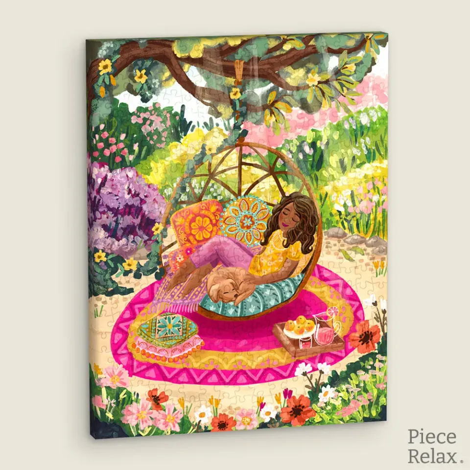 PieceRelax Resting Scene HN1370 puzzle canvas grădină