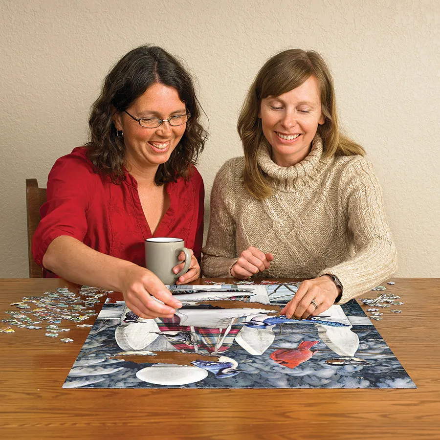 Cobble Hill Birds with Skates puzzle 500 piese iarna