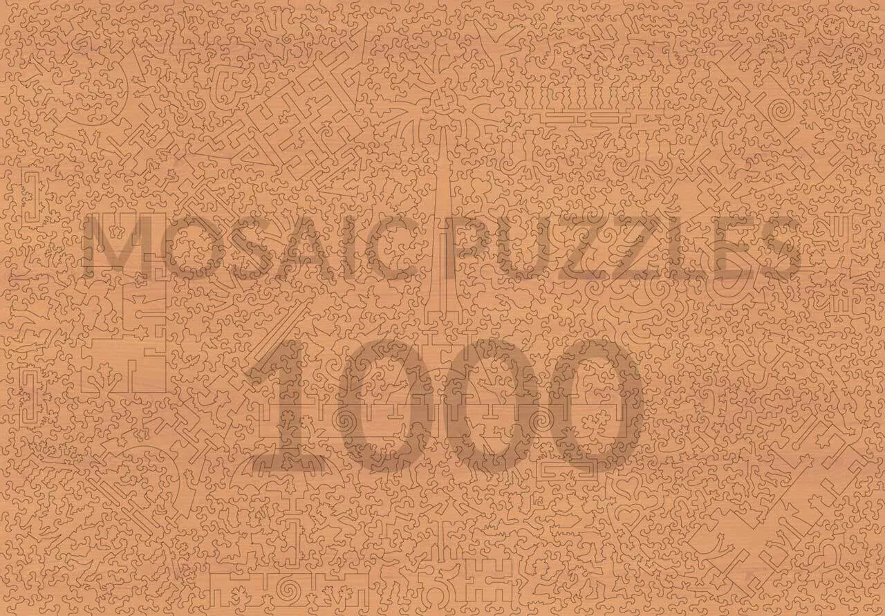 Mosaic Puzzles Parisian Celebration puzzle lemn 1000 piese 3D