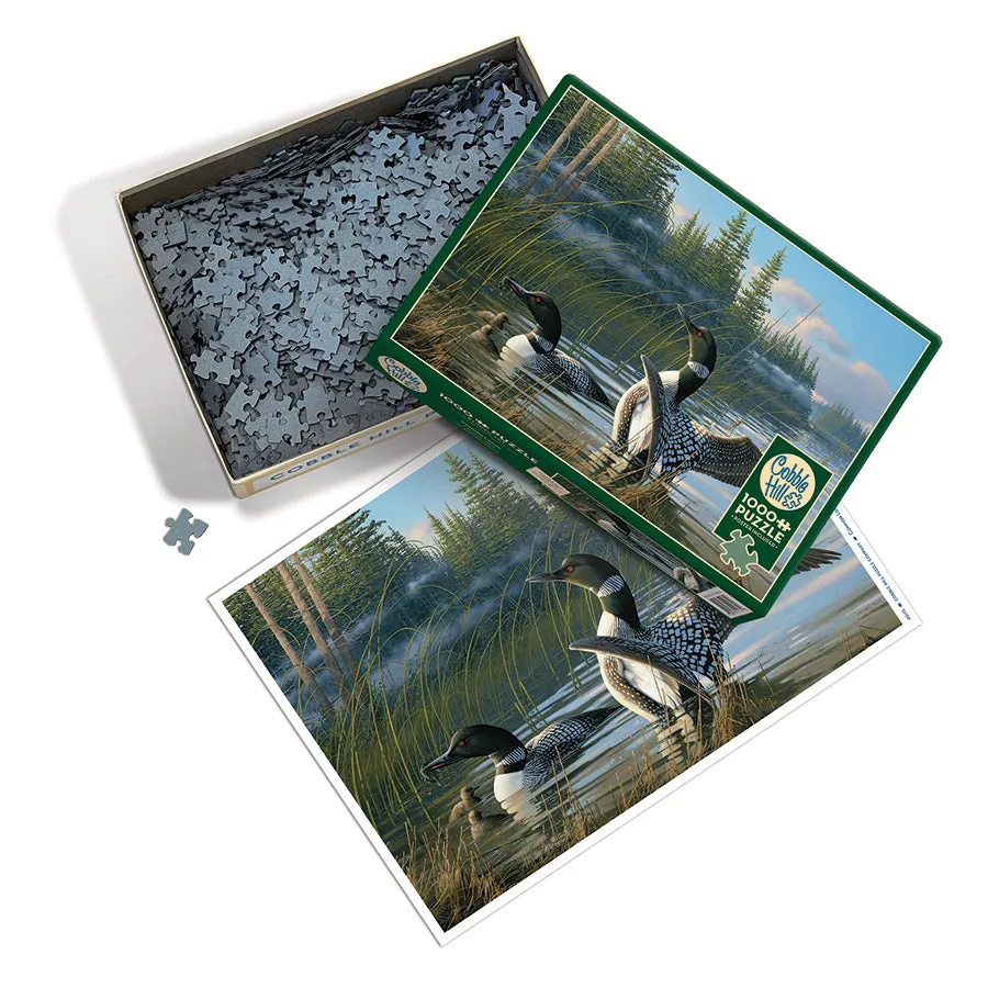 Cobble Hill Common Loons puzzle 1000 piese lac