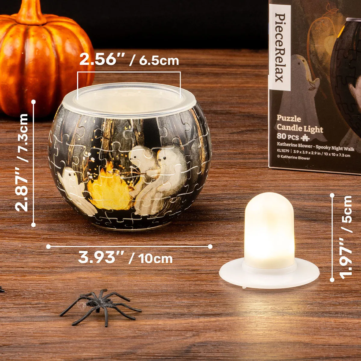 PieceRelax Spooky Night Walk KL1079 puzzle 3D felinar Halloween