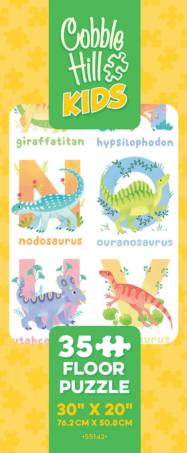Cobble Hill Dinosaur Alphabet puzzle podea 35 piese dinozauri
