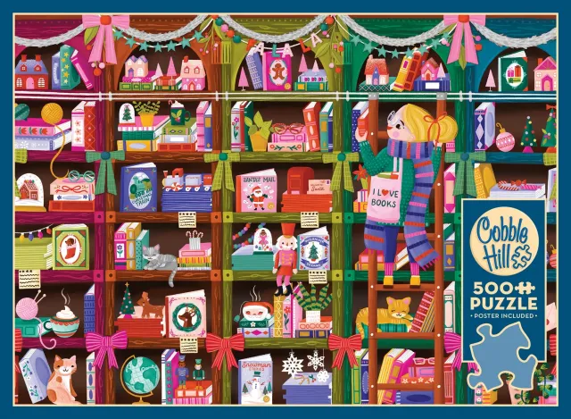Cobble Hill Holiday Browsing puzzle 500 piese craciun