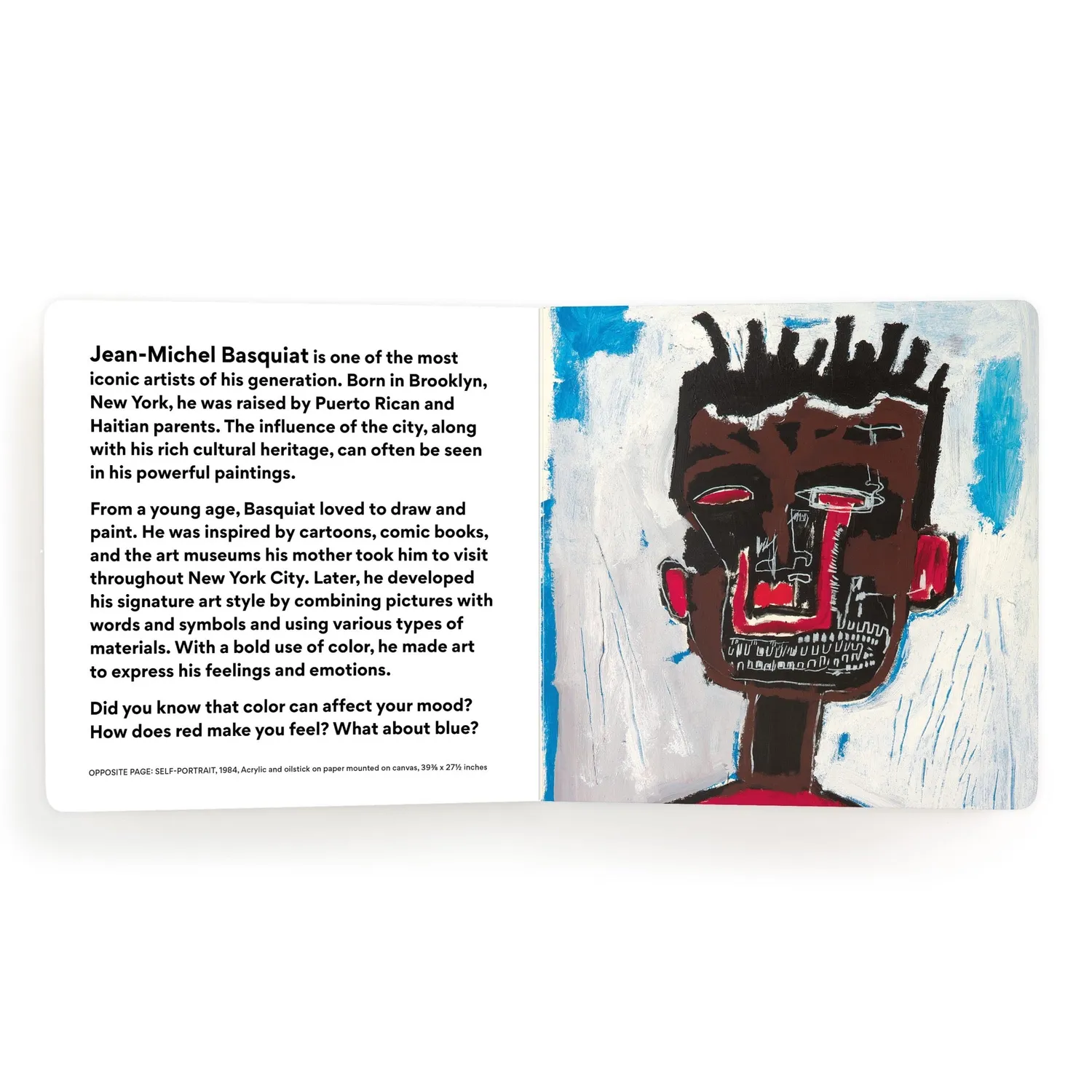 Mudpuppy Basquiat Colors carte cartonata 30 pagini