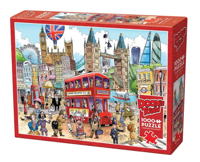 Cobble Hill DoodleTown London Calling puzzle 1000 piese Londra