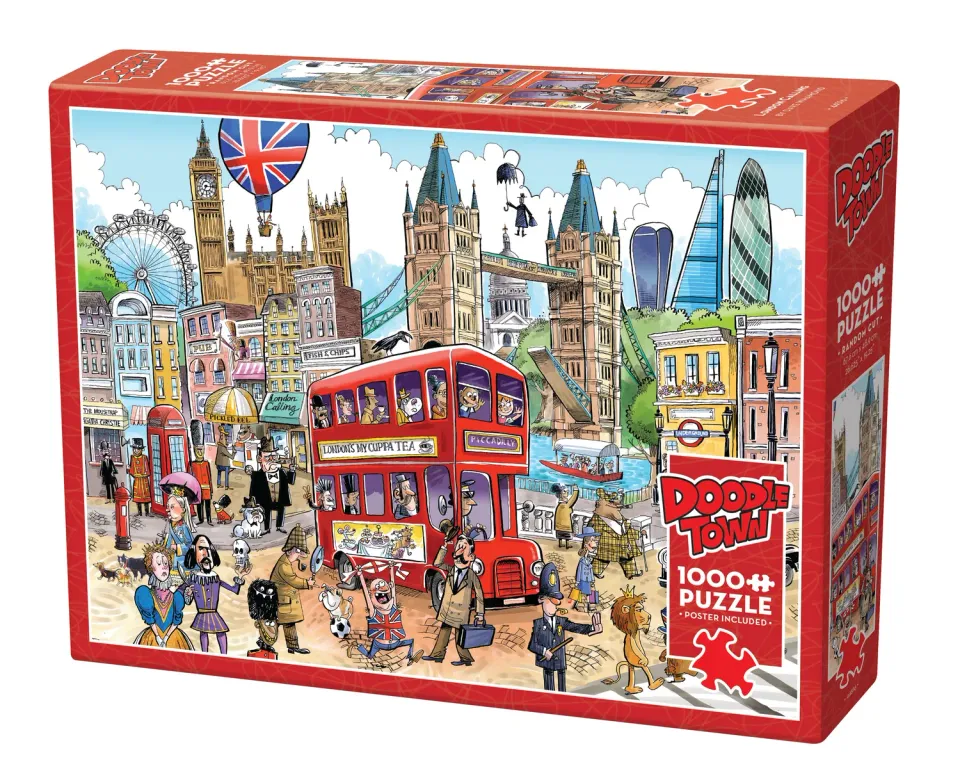 Cobble Hill DoodleTown London Calling puzzle 1000 piese Londra