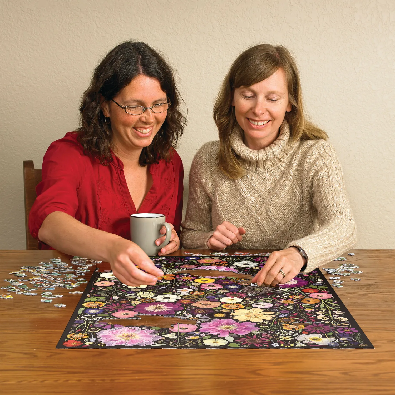 Cobble Hill Flower Press Little Hollow puzzle 500 piese flori