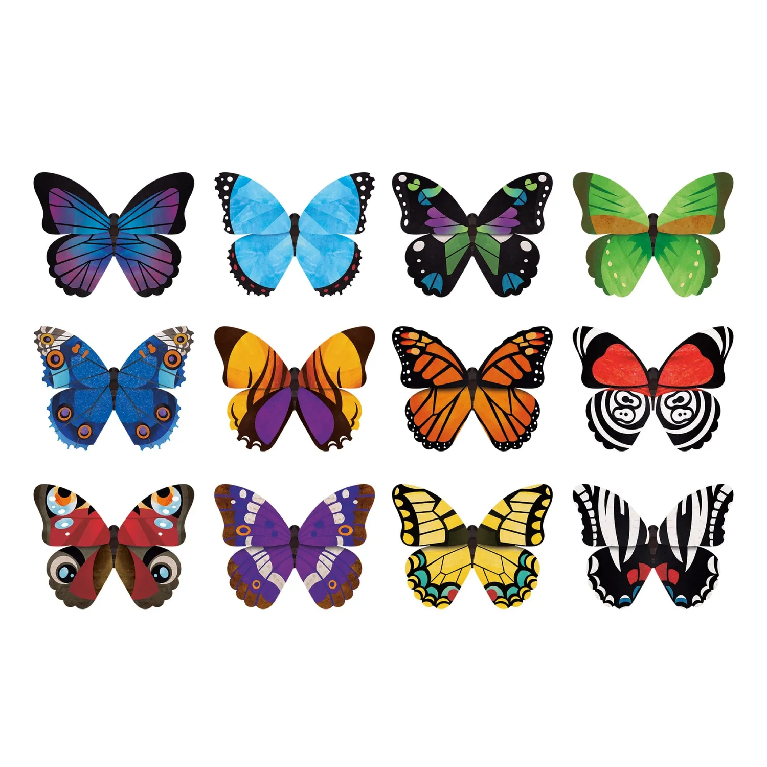 Mudpuppy Butterflies joc memory fluturi, 24 piese