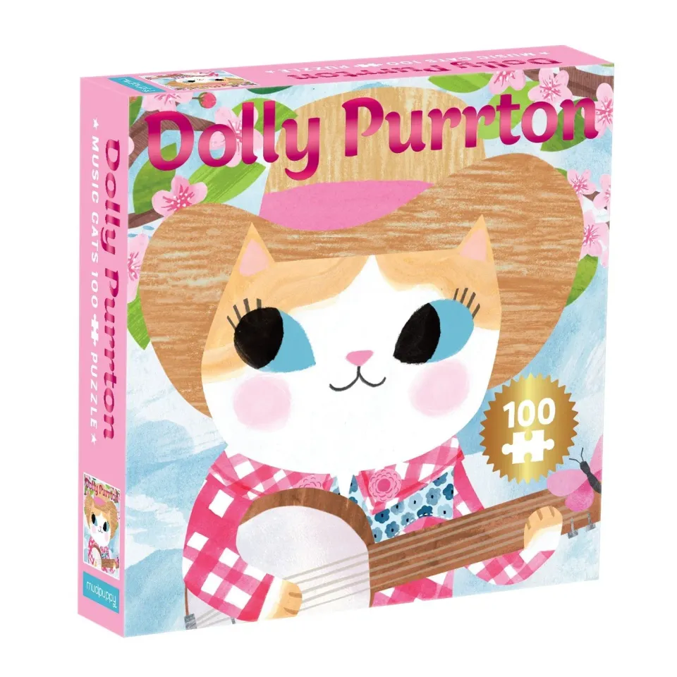 Mudpuppy Dolly Purrton puzzle 100 piese 35,5x35,5 cm