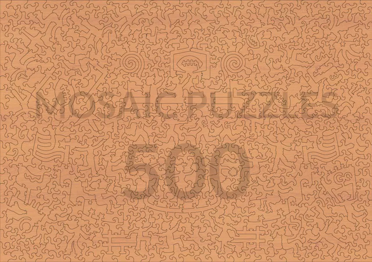 Mosaic Puzzles Gridiron Legends puzzle din lemn 500 piese fotbal