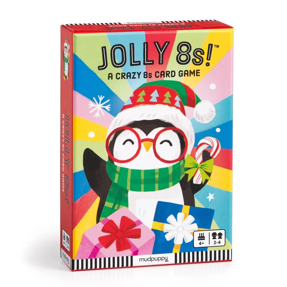 Mudpuppy Jolly 8s joc de carti de Craciun