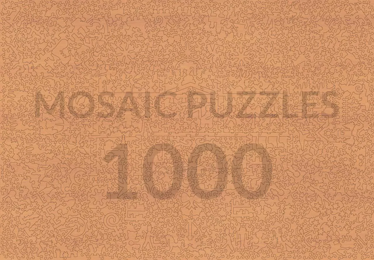 Mosaic Puzzles Santa's List puzzle lemn 500 piese Craciun