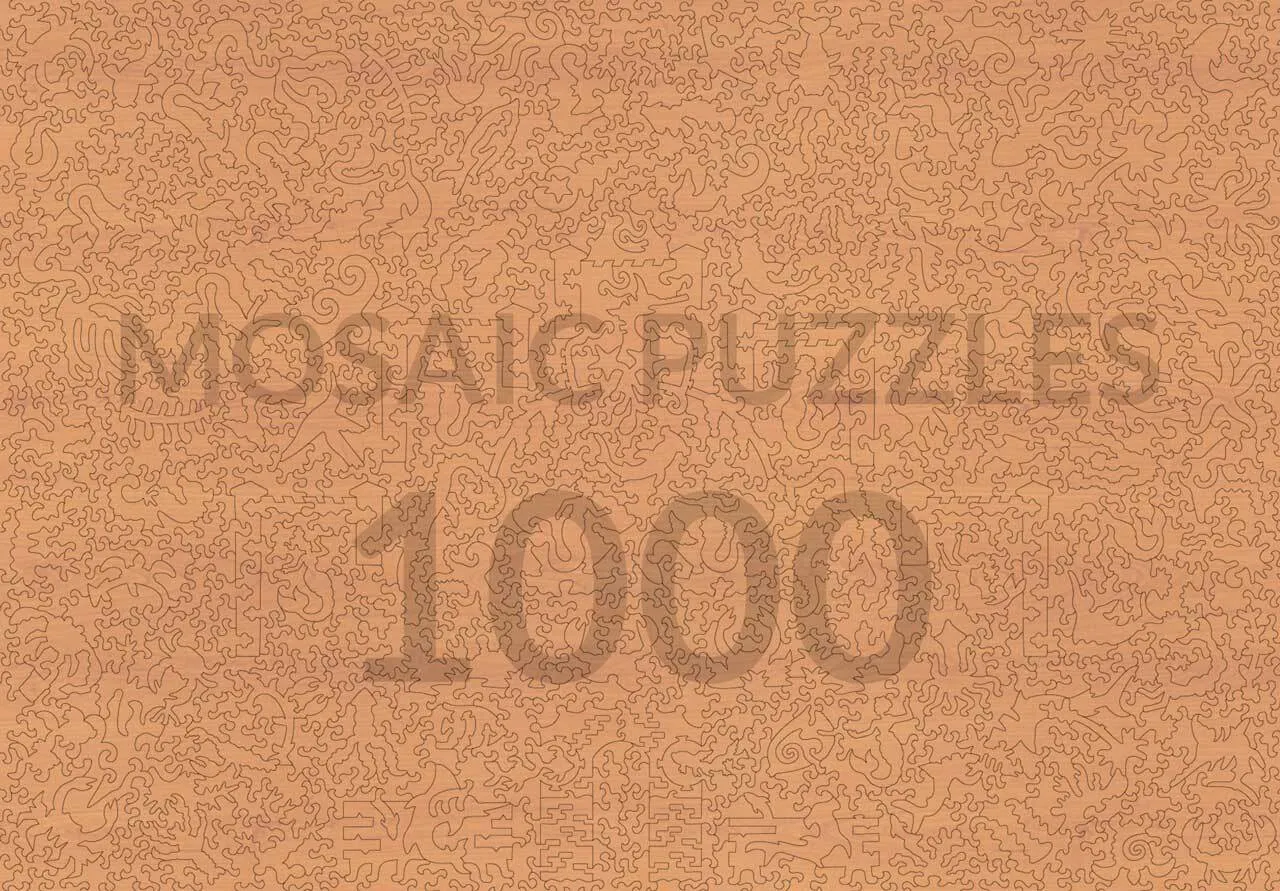 Mosaic Puzzles Glowing Reefs puzzle lemn 500 piese recif