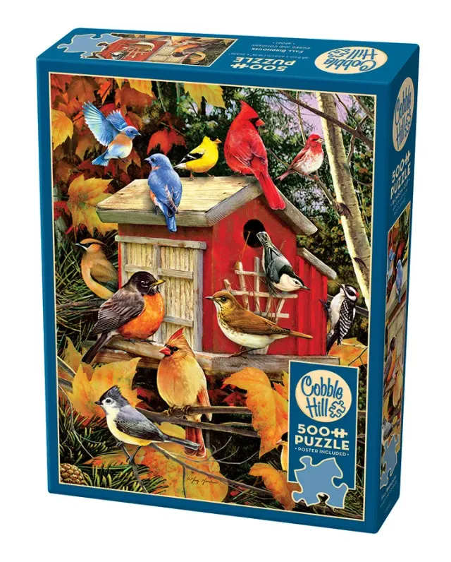 Cobble Hill Fall Birdhouse puzzle 500 piese toamnă