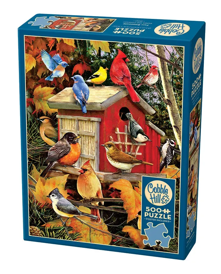 Cobble Hill Fall Birdhouse puzzle 500 piese toamnă