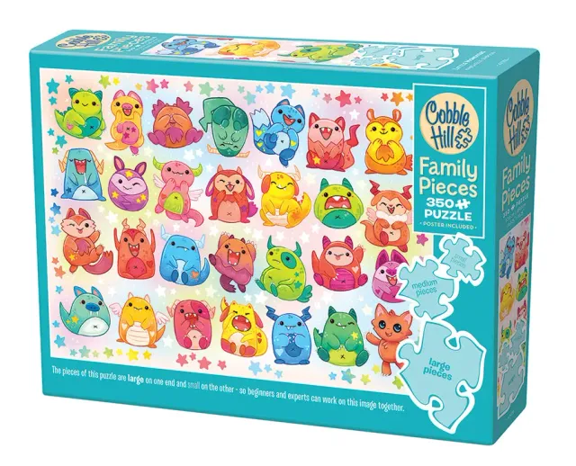 Cobble Hill Little Monsters puzzle 350 piese familie