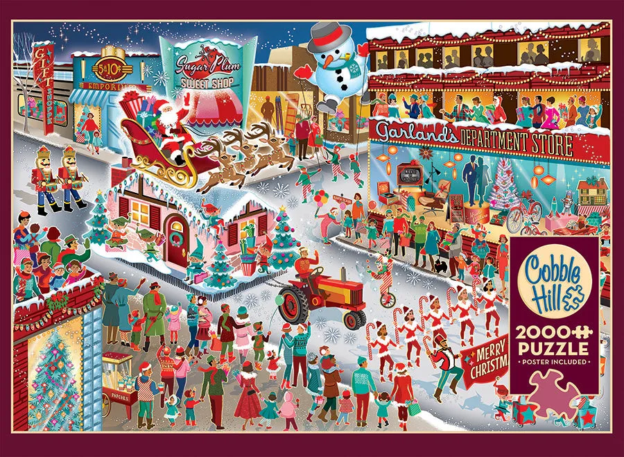 Cobble Hill Santa's Parade puzzle 2000 piese iarnă