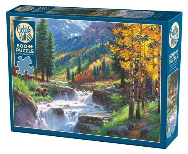 Cobble Hill Bear Falls puzzle 500 piese ursi