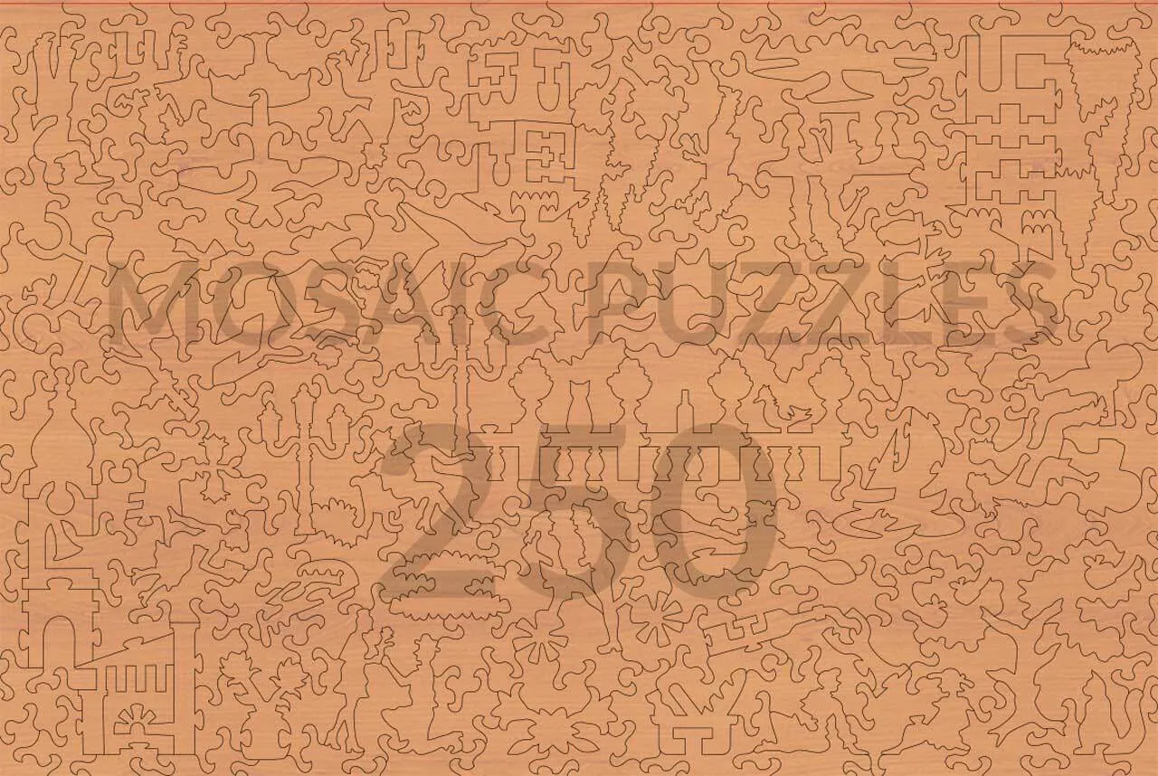 Mosaic Puzzles Summer Sunset Lake Como puzzle 50 piese