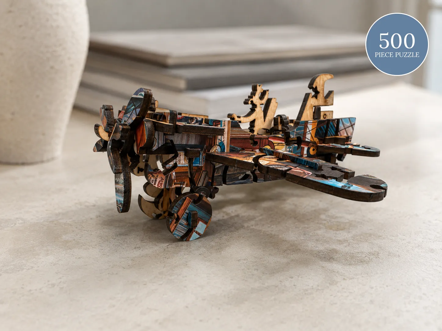 Mosaic Puzzles Ready for Takeoff puzzle lemn 3D 500 piese avion