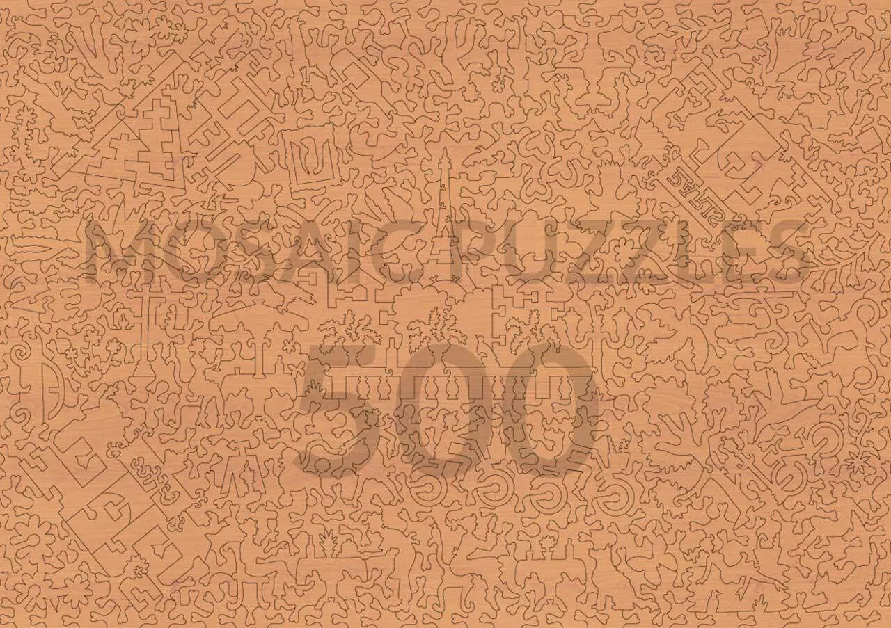 Mosaic Puzzles Paris by Ceci New York puzzle lemn 500 piese Paris