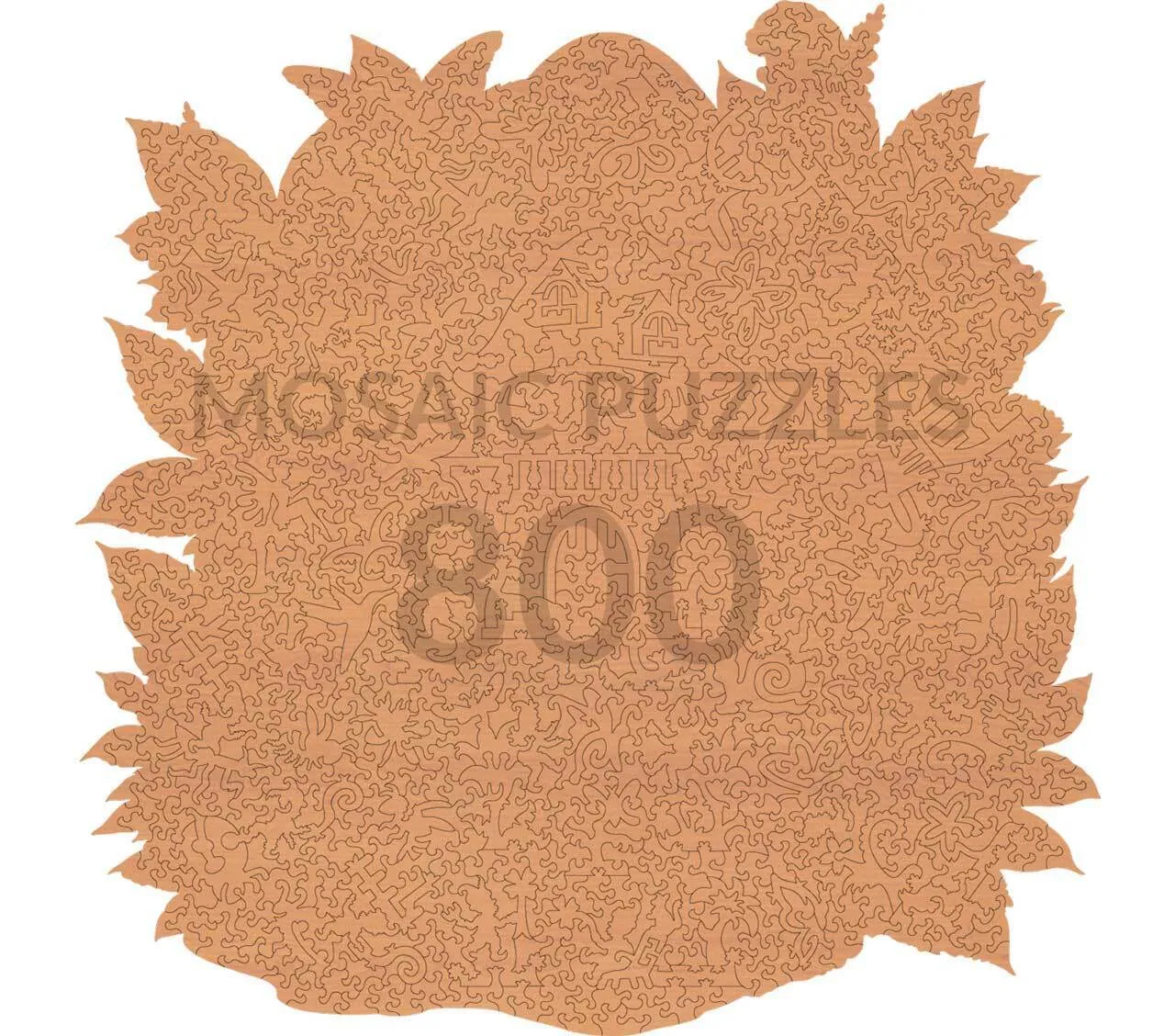 Mosaic Puzzles Mushroom Hideaway puzzle lemn 400 piese fantezie