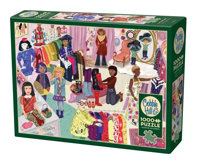 Cobble Hill Vintage Shop puzzle 1000 piese moda